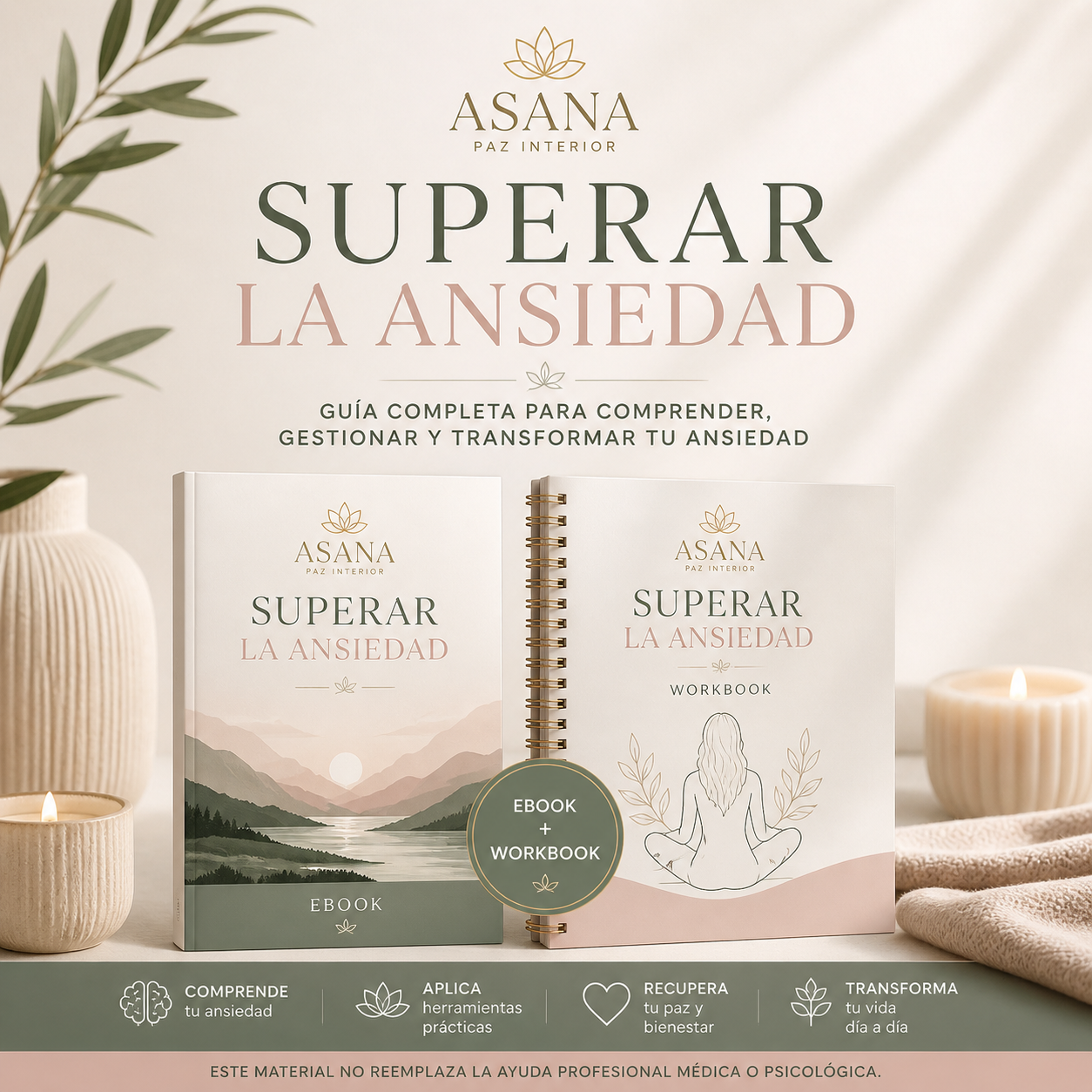 Superar La Ansiedad – Ebook + WorkBook
